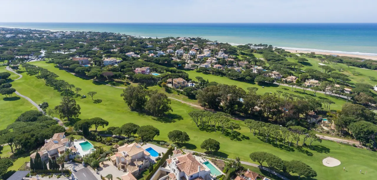 Helicopter view of Vale do Lobo